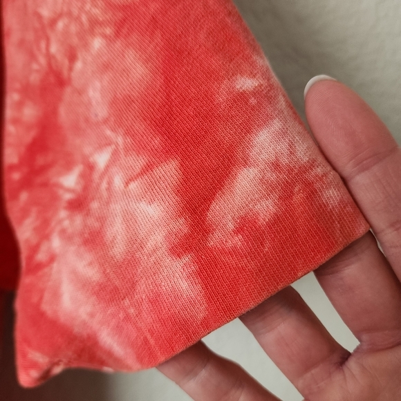 TAZ x VINTAGE 90's tie dye red tee single stitch tasmanian devil size XL - Picture 8 of 9